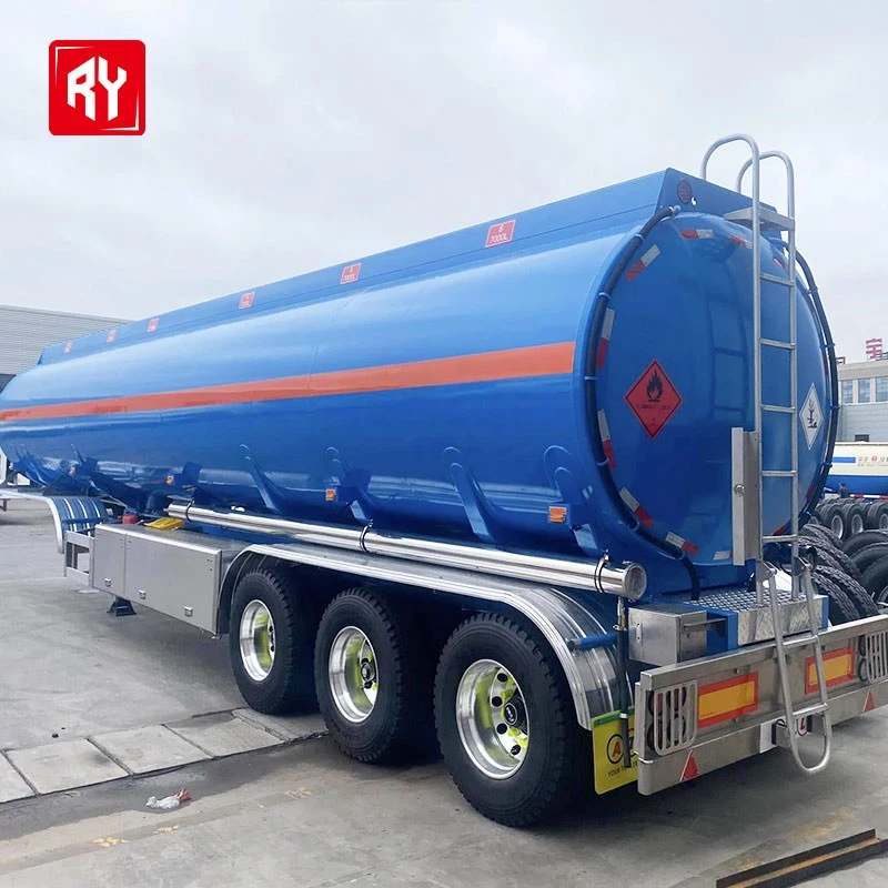 3 Axles Fuel Tanker Transport Truck Semi Trailer With BPW/FUWA Axle Fuel Tank Truck Trailer With Low Price For Sale